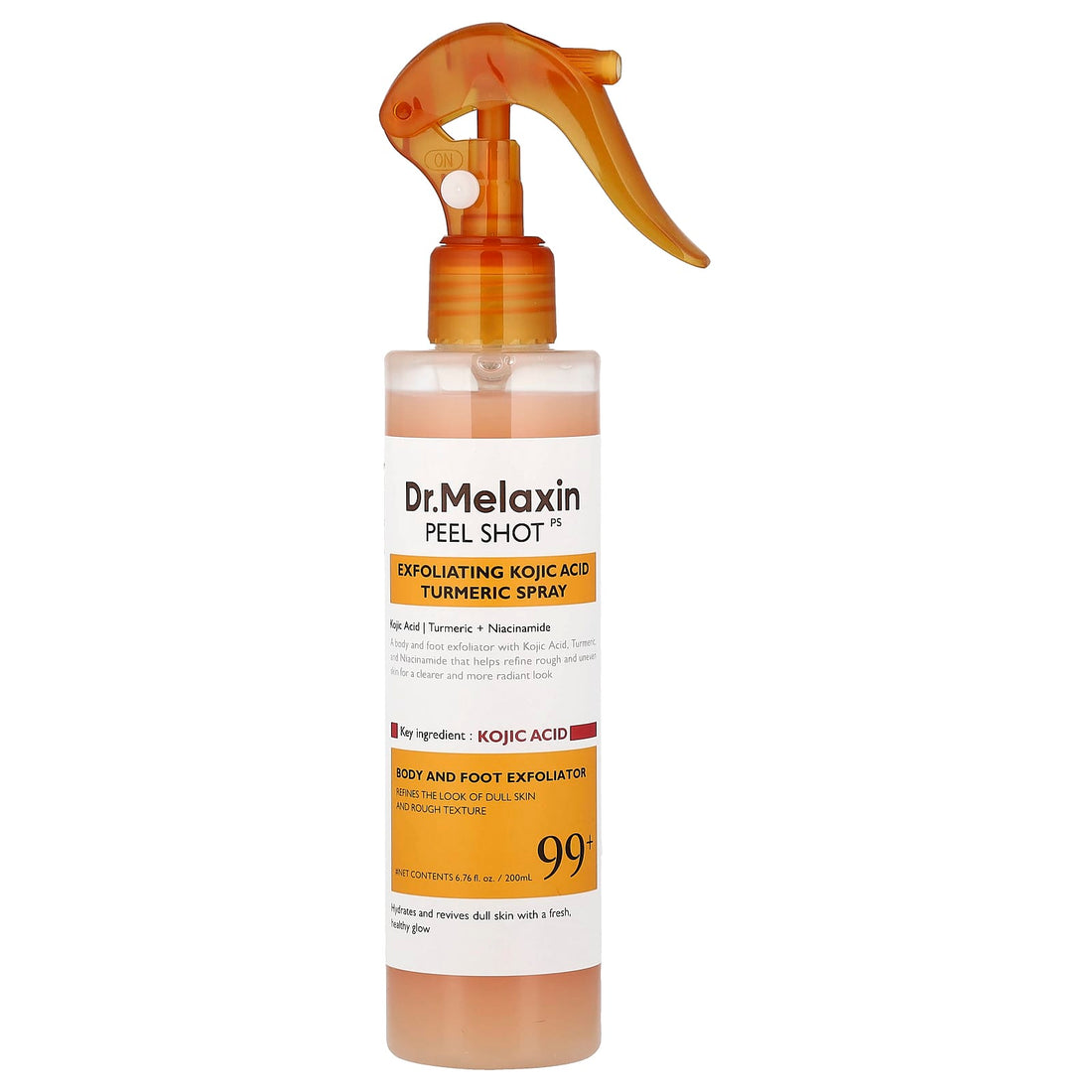 Peel Shot – Spray Exfoliante Corporal con Ácido Kójico y Cúrcuma (200 ml)
